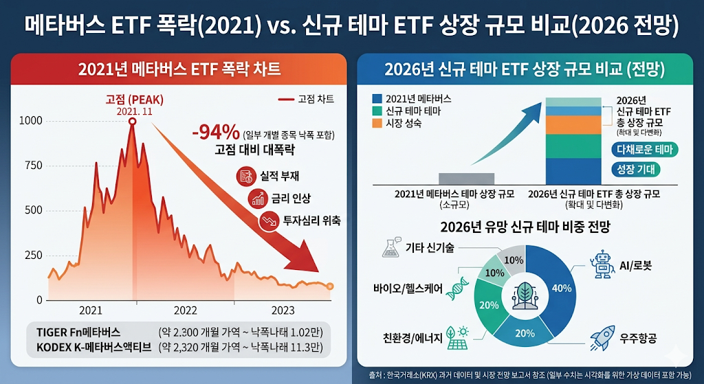 메타버스 ETF 폭락 및 테마형 ETF 투자 주의점