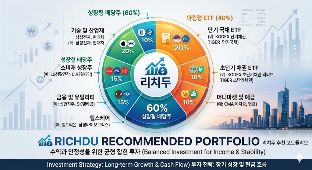 금리 인상기에 대비하는 안정형 투자 포트폴리오 자산 배분 비율