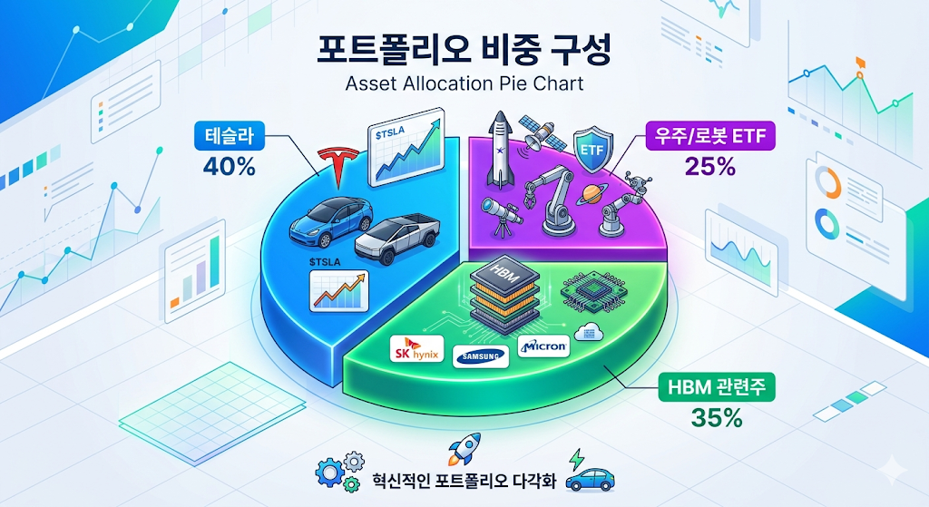 리치두가 제안하는 테라팹 및 우주 AI 관련 실전 투자 포트폴리오 비중