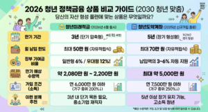 2026년 청년 정책금융 상품 비교 가이드