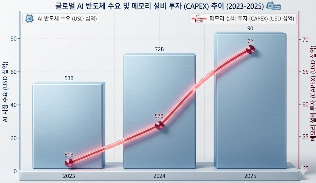 AI 수요 폭발로 인한 2026년 메모리 반도체 공급 부족 관련주 투자 지표 핵심 분석