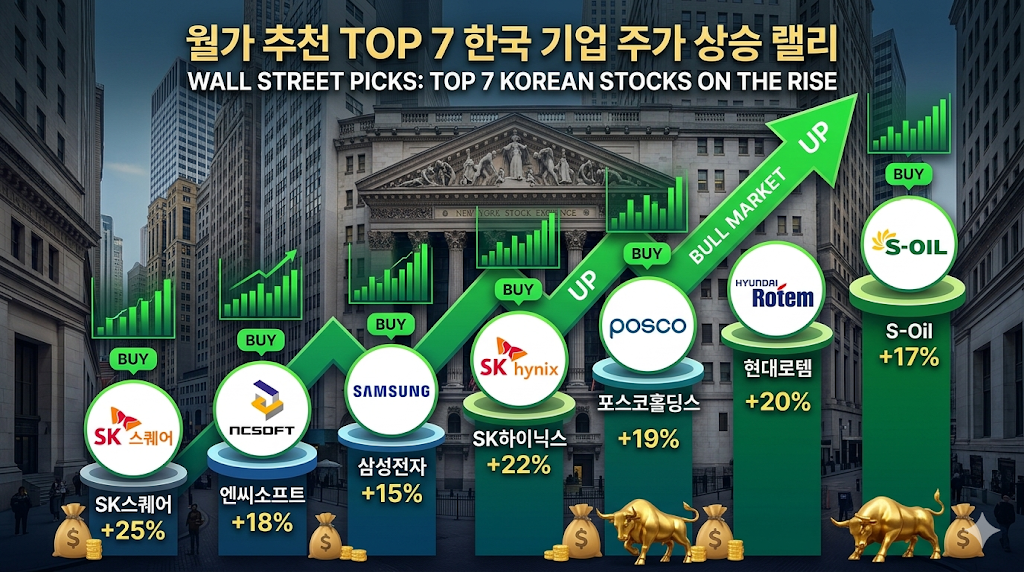 월가 추천 한국 주식 Top7