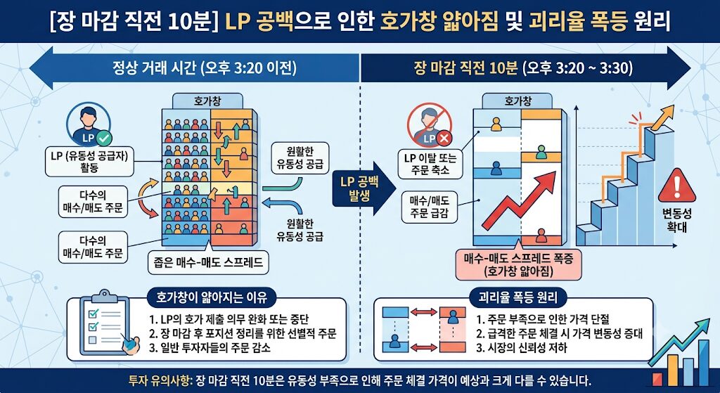 단일 종목 레버리지 ETF 장 마감 10분 전 LP 공백 및 괴리율 폭등 원인 분석 차트