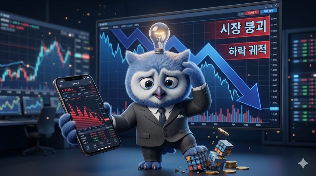 주식 하락장에서 저점 매수 타이밍을 고민하는 리치두